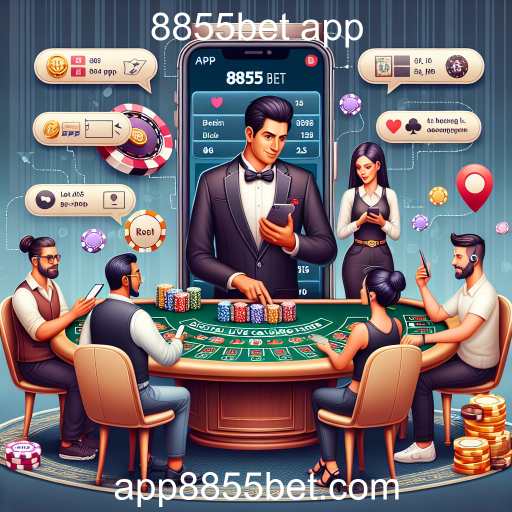 Experiência Imersiva no Cassino Ao Vivo do 8855bet App